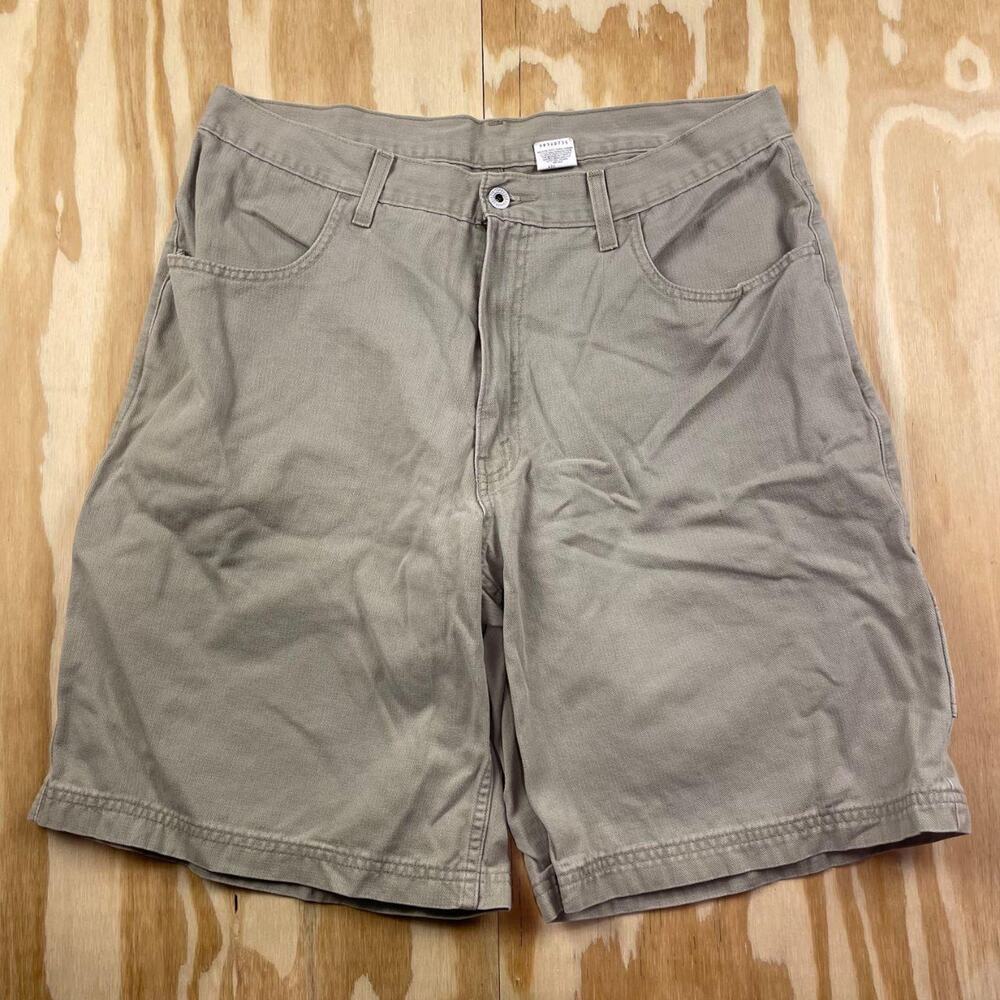 Vintage 1991 Levi’s Carpenter Shorts – Beige – W36 – Paper Tag
